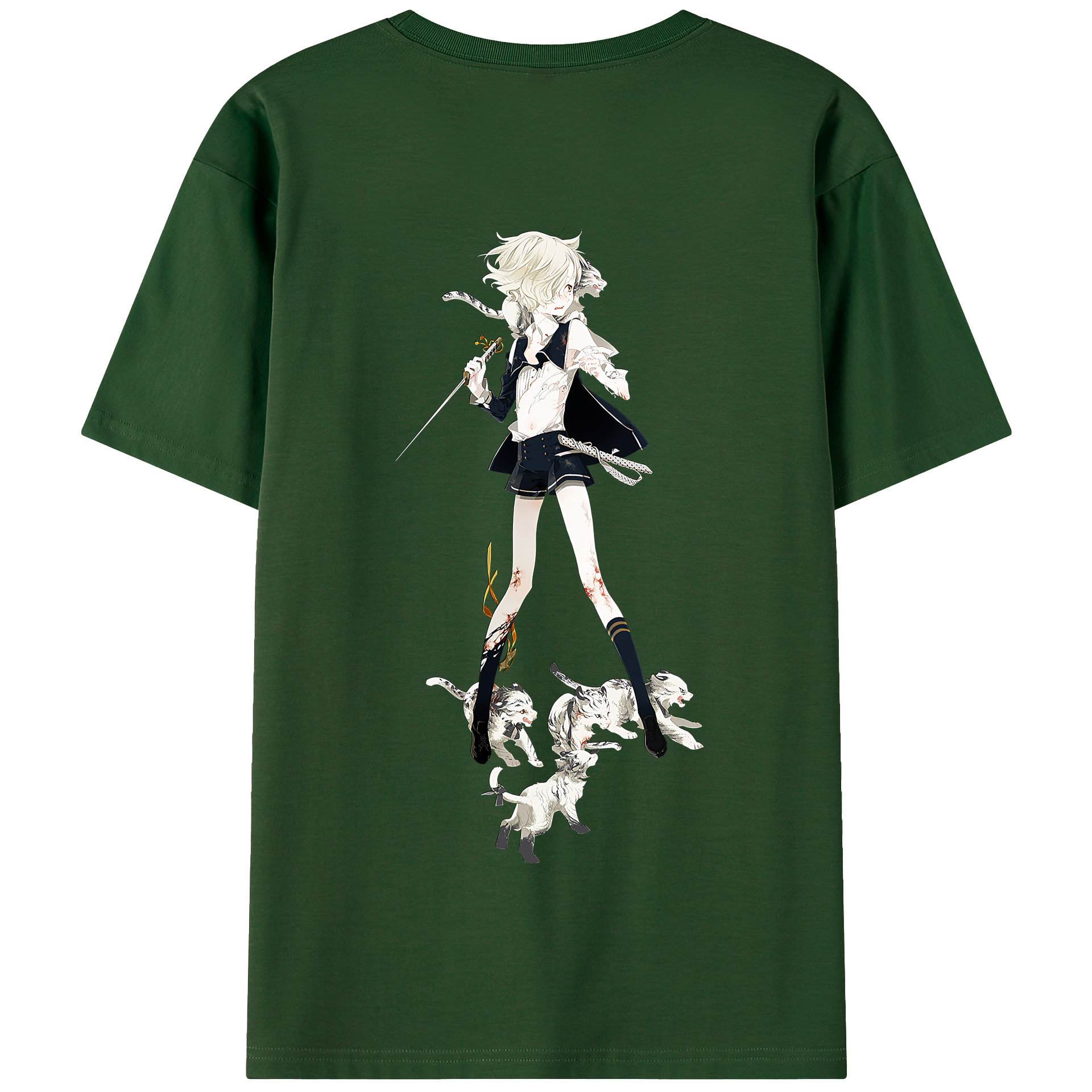（画像用） 刀剣乱舞 Touken Ranbu 綿100％半袖Tシャツ（背面プリント）